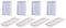 61345 - White Adhesive Wire Clips - 27mm x 16mm, 4 Pack