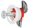 GP188 - Red Plasterboard Fixings Requiring 18mm Hole, 8 Pack