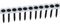 DRYWALL COLLATED 32MM (1000) - 3.5mm x 32mm Collated Bugle Head Phillips Black Drywall Screws, 1000 Pack