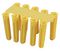 YELLOWPLUGOUTER - 5mm x 25mm Yellow Wall Plugs - 10,000 Bulk Pack