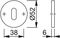 NB321/66-SSS - Lever Lock Escutcheon Pair, Stainless Steel