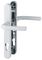 3626623 - Birmingham Long Fixing Aluminium Lever UPVC Double Glazed Door Handles, 70mm Door Thickness, White