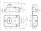 B-77-ENB-PB-60 - Traditional Night Latch Lock, Brass - 60mm Backset