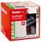 538249 - 14mm x 70mm Duopower Plasterboard Wall Plugs with Screws, 8 Pack