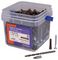 FFEXPCSK210ZP - Brown Wall Plugs & Twin Thread Screws Kit Tub, 500 Piece