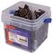FFEXPCSK210ZP - Brown Wall Plugs & Twin Thread Screws Kit Tub, 500 Piece