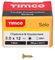 30012SOLOC - 3mm x 12mm Pozidriv Double Countersunk ZYP Solo Chipboard & Wood Screws, 200 Pack