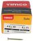 40045SOLOC - 4mm x 45mm Pozidriv Double Countersunk ZYP Solo Chipboard & Wood Screws, 200 Pack