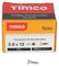 30012SOLOZ - 3mm x 12mm Pozidriv Double Countersunk ZP Solo Chipboard & Wood Screws, 200 Pack