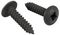 D03500 - 3.5mm x 19mm Pozidriv Flange Head Black Zinc Plated Self Tapping Screws, 50 Pack