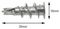 CFX102BS - Twist No Drill Self Driving Plasterboard Wall Fixings, 8 Pack