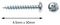 CFX108ES - Twist No Drill Self Driving Plasterboard Wall Fixings, 100 Pack