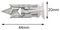 CFX124CS - M5 x 40mm Spike No Drill Self Driving Plasterboard Wall Fixings, 24 Pack