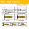 CFX502BS - 6mm x 36mm One Universal Plasterboard & Masonry Wall Plugs & Screws Fixing Kit, 8 Pack