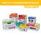 CFX502BS - 6mm x 36mm One Universal Plasterboard & Masonry Wall Plugs & Screws Fixing Kit, 8 Pack