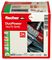 538259 - 14mm x 70mm Long Duopower Plasterboard Wall Plugs with Screws, 8 Pack