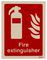 31013E - Fire Extinguisher - Glow in the Dark Sign - 150mm x 200mm