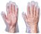 13603 - Food Handling & Garage Forecourts Clear Textured Disposable Gloves, One Size - 100 Pack