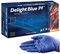 38996 - Delight PF Premium Blue Food Grade Vinyl Gloves - Small, 100 Pack