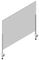 PROSCREEN1 - Proscreen Desk Mounted Protective Plexiglass Screen - 100cm x 75cm x 4cm