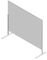 PROSCREEN2 - Proscreen Free Standing Protective Plexiglass Screen - 100cm x 75cm x 4cm