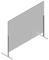 PROSCREEN2 - Proscreen Free Standing Protective Plexiglass Screen - 100cm x 75cm x 4cm