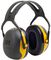 X2A - 31 dB Headband Ear Defenders, Black/Yellow