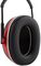 X3A - 33 dB Headband Ear Defenders, Black/Red