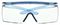 SF3701SGAF-BLU-EU - SecureFit™ 3700 Anti-Fog Overspectacles, Clear Lens