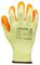 990408 - Latex Dipped Gripper Builders Gloves - Orange/Yellow, Medium (8)