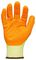 990408 - Latex Dipped Gripper Builders Gloves - Orange/Yellow, Medium (8)