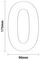 GH6980 - Number 0 - Self Adhesive Waterproof Wheelie Bin  Sticker Numbers, 3 Pack