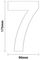 GH6987 - Number 7 - Wheelie Bin Self Adhesive Waterproof Sticker Numbers, 3 Pack