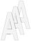 GH698A - Letter A - Wheelie Bin Self Adhesive Waterproof Sticker Letters, 3 Pack