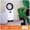 SMAWHFAN1500WBHN1903 - Smart WiFi Bladeless Oscillating Heater & Fan, White