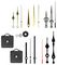GH6401 - 19 Piece Quartz Clock Mechanism Kit