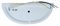 CW3021 - Ceramic Uplighter, White