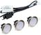 49782 - Pack of 3 4.5W LED Brushed Chrome Downlights