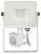 435 VT-10-S - 10W LED Floodlight with PIR, 6400K, 800lm, White, IP65