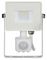 435 VT-10-S - 10W LED Floodlight with PIR, 6400K, 800lm, White, IP65