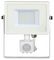 458 VT-30-S - 30W LED Floodlight with PIR, 4000K, 2400lm, White, IP65