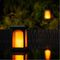 SS9968 - TrueFlame Solar LED Crook Lantern, 50lm