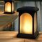 SS9968 - TrueFlame Solar LED Crook Lantern, 50lm