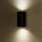 VT-7652 7509 - Round Up/Down Wall Light, Black, GU10, IP44