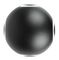 VT-834 8554 - 4W Round LED Wall Light, Black, 440lm, 4000K, IP65