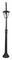 VT-737 7060 - 60W Pole Lamp, Black, E27, IP44