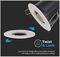 VT-703 8916 - Fire-Rated Twist & Lock Downlight, GU10, IP20, White