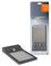 4058075267862 - 3W Solar Powered LED Door Light, 4000K, Cool White, 320lm, Silver, IP44