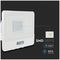 VT-128S-W 20273 - 20W LED Floodlight with PIR, 6500K, 1510lm, White, IP65
