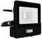 VT-118S-1-B 20280 - 10W LED Floodlight with PIR, 3000K, 735lm, Black, IP65